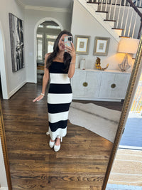 Black & White Sweater Dress
