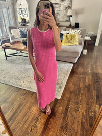 Pink Crochet Dress