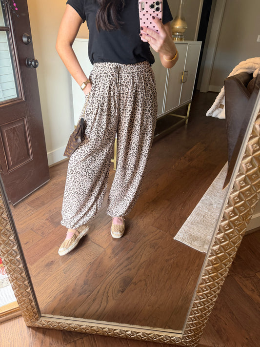 Leopard Joggers