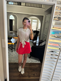 Red Active Skirt
