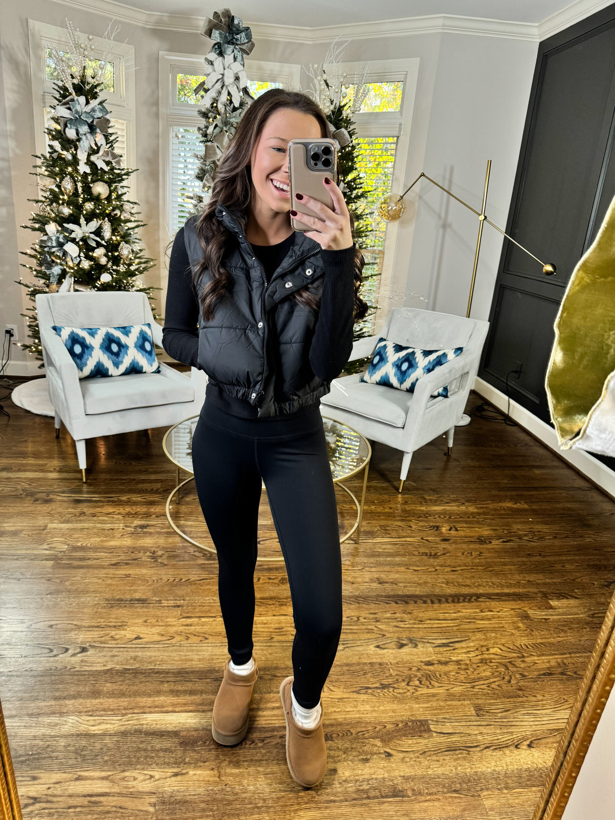 Black Puffer Vest
