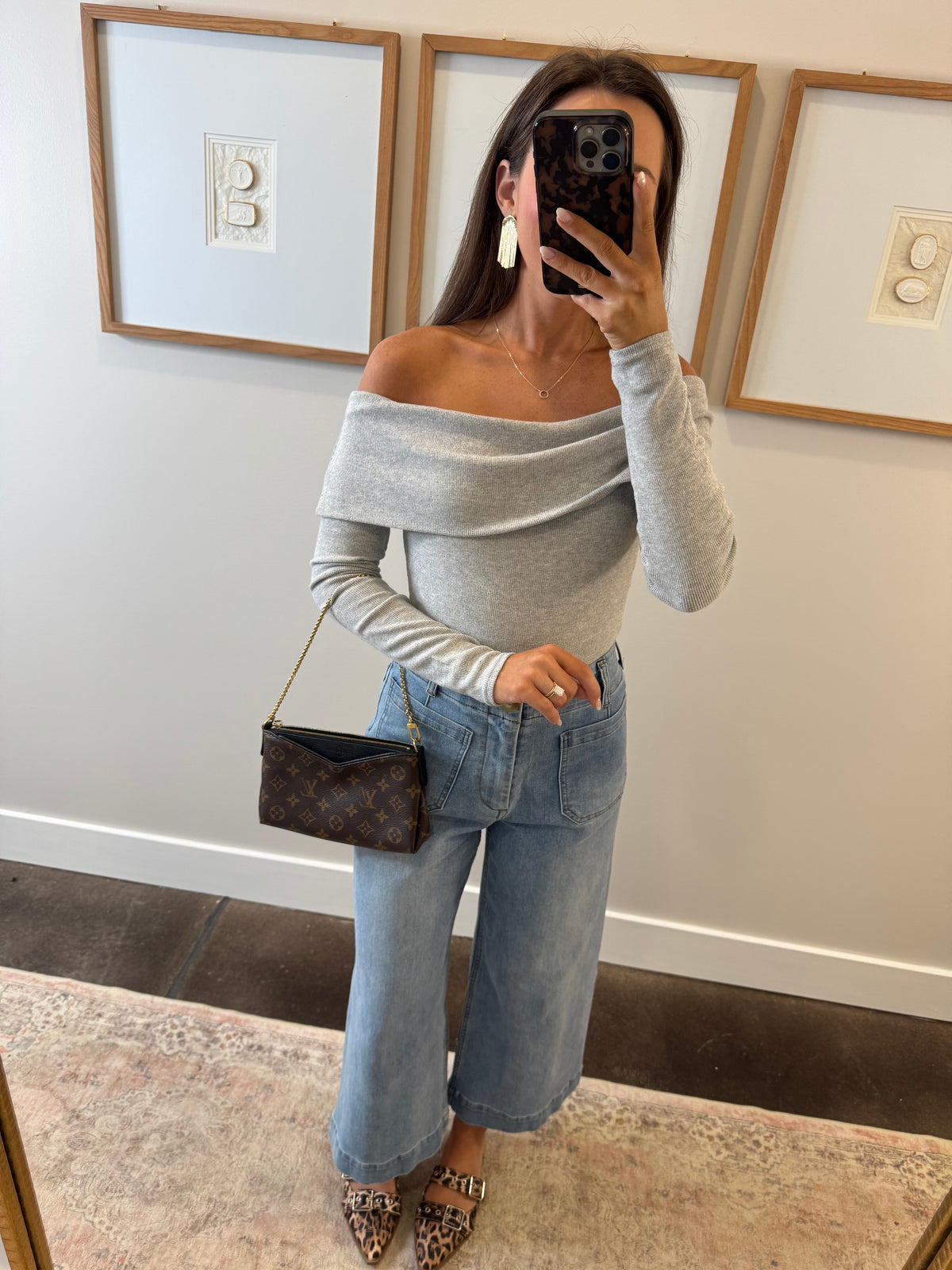 Grey Strapless Bodysuit