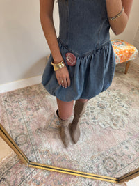 Bubble Denim Dress