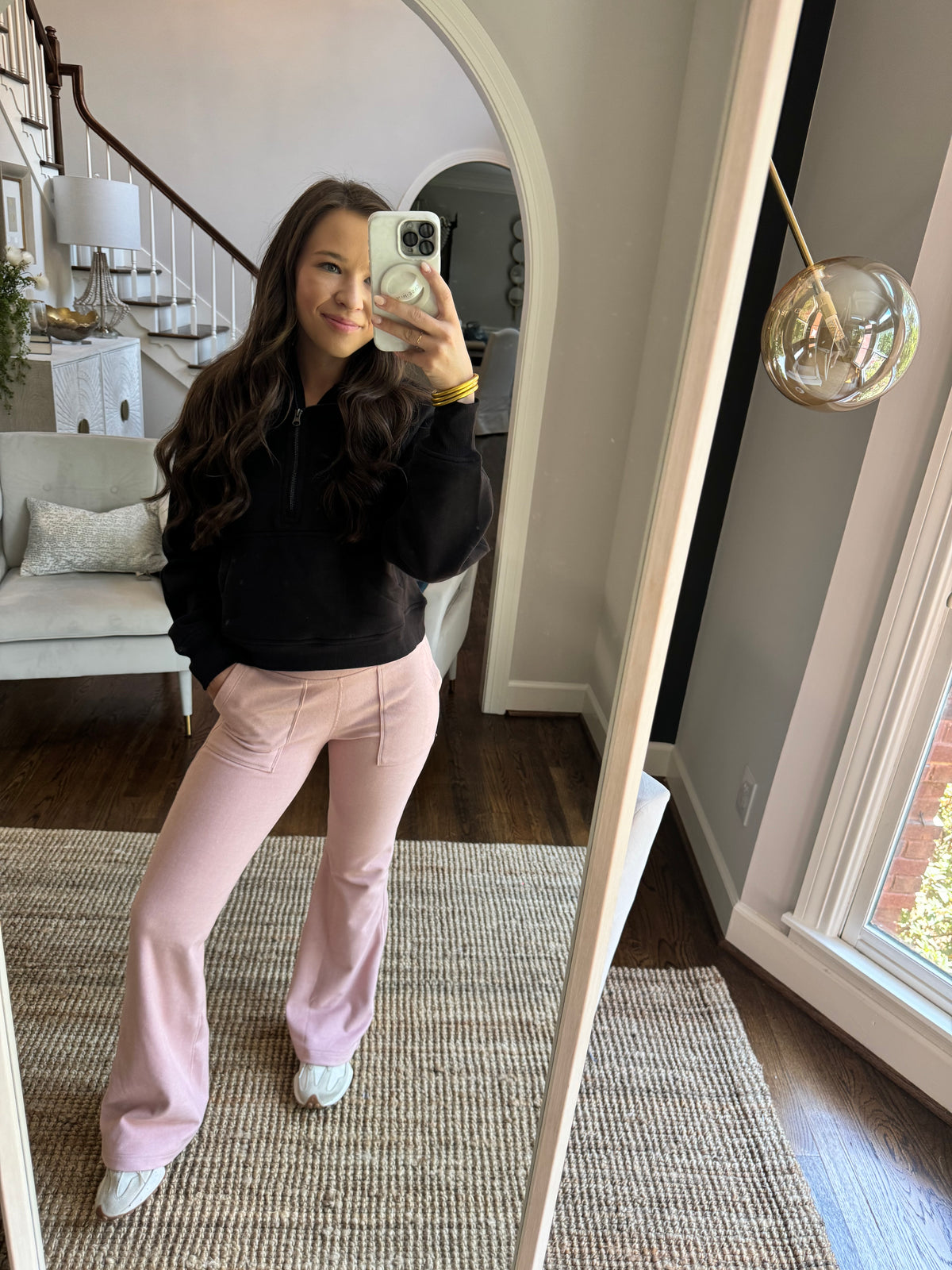Pink Fleece Lined Pants