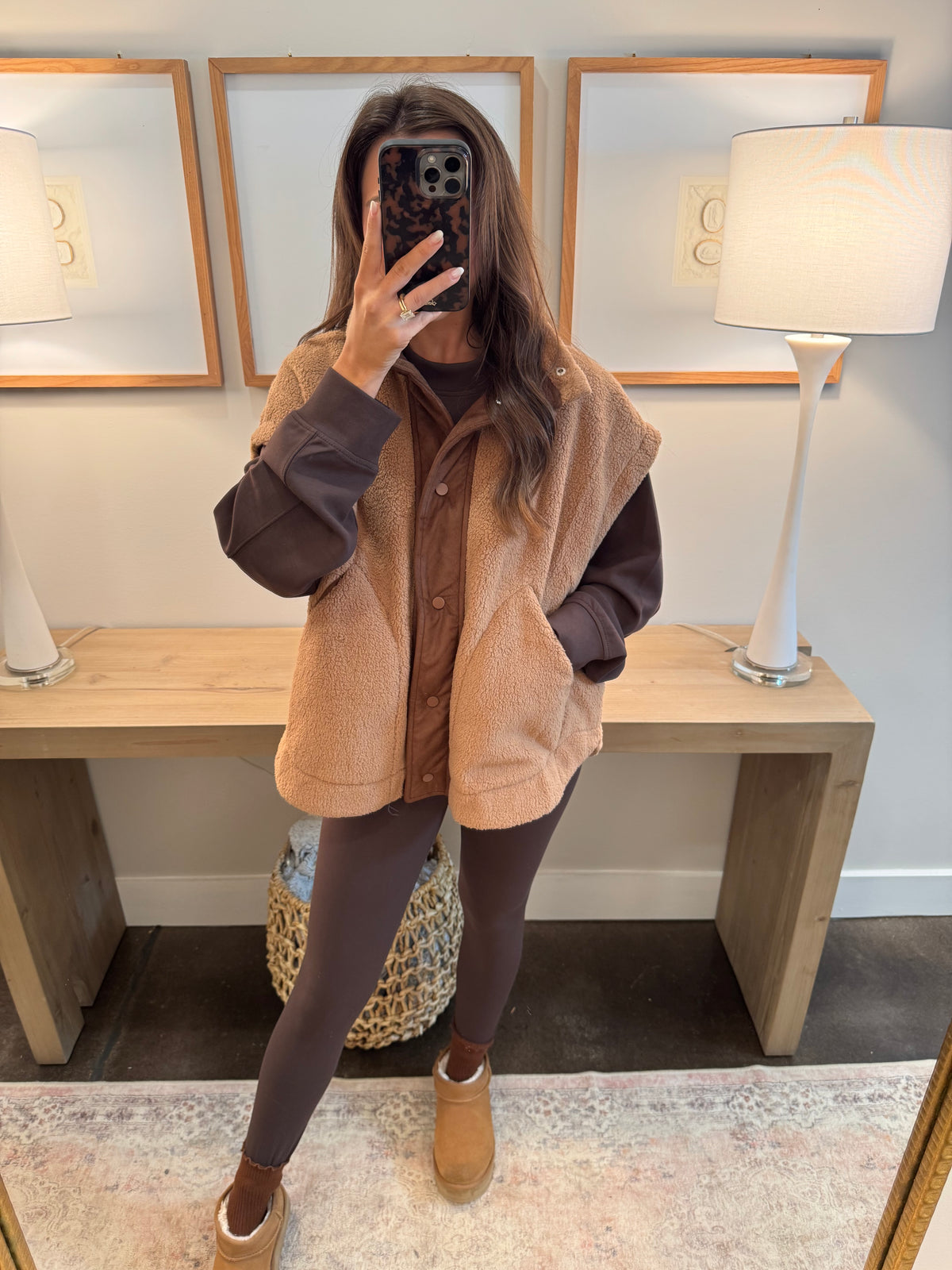 Sherpa Mocha Vest