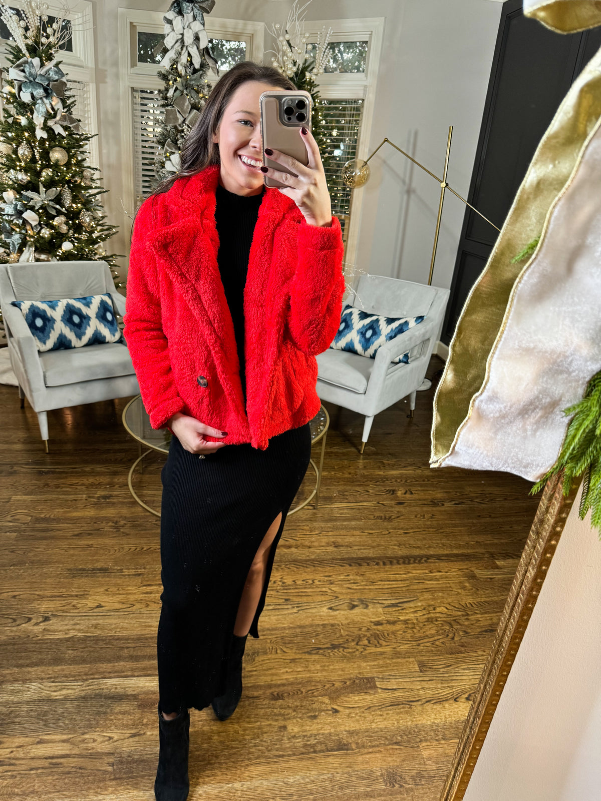Red Fleece Jacket