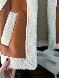 Sherpa Leather Vest
