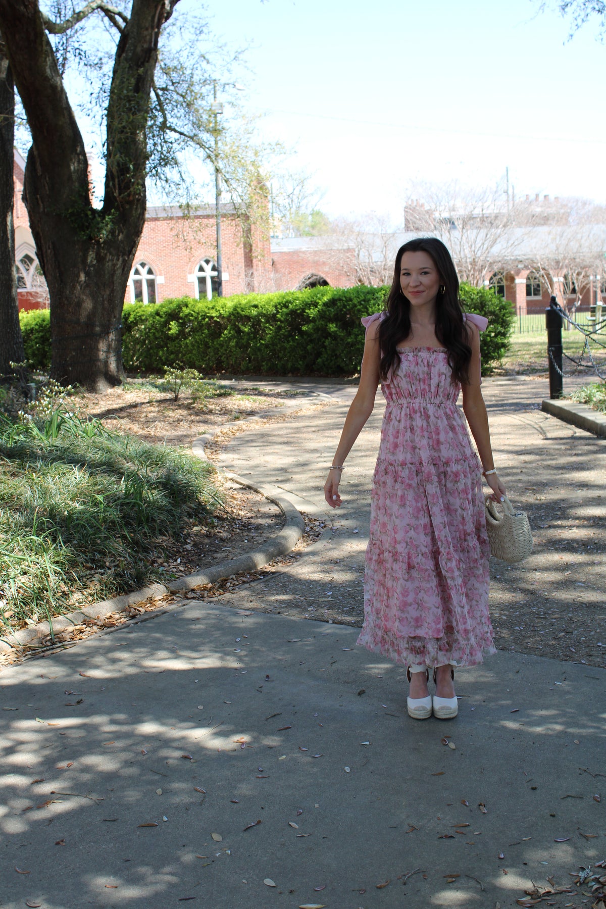 Lacey Floral Tie Dress