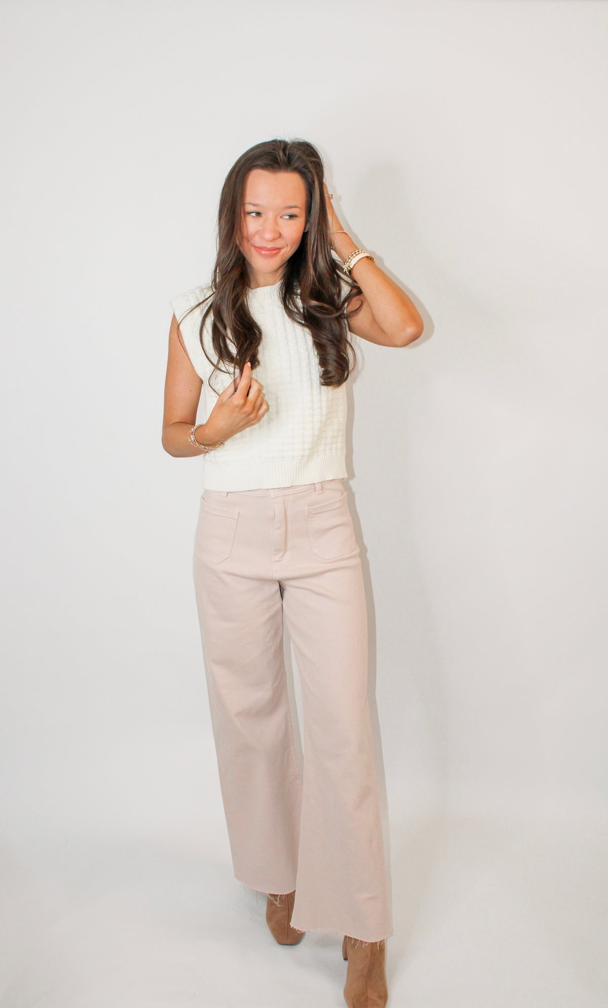 Blush Flare Jeans