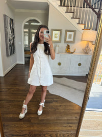 White Linen Dress