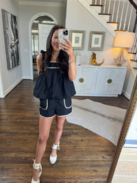 Mary Black & Cream Set