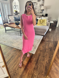 Pink Crochet Dress