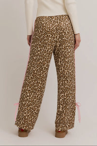 Pink Cheetah Bow Pants