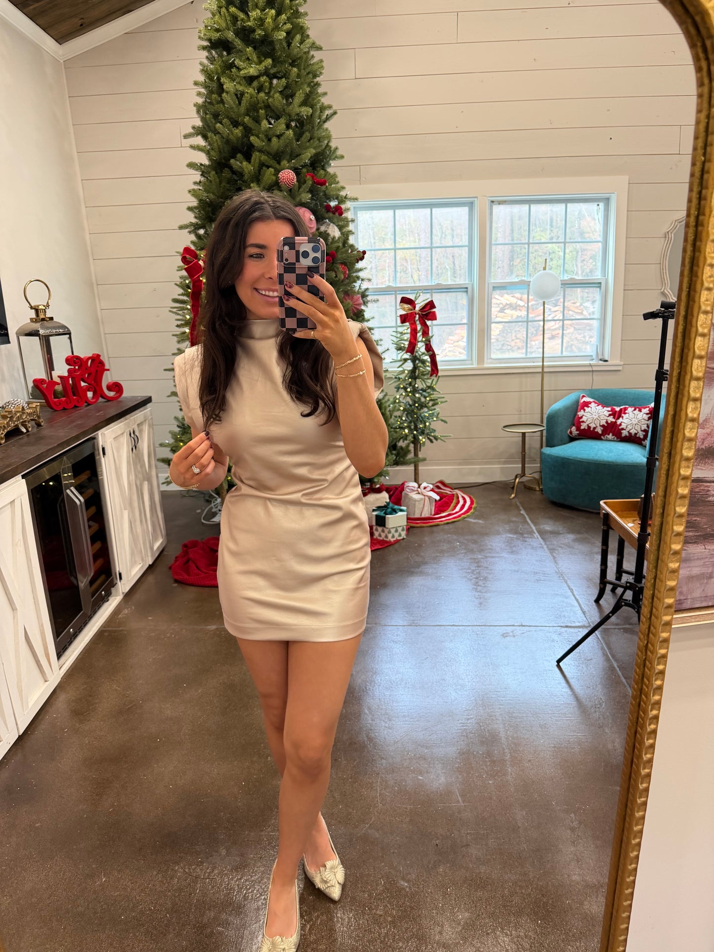 Leather Party Dress