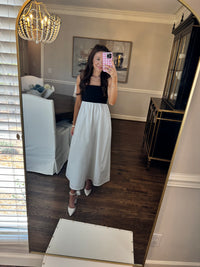 Black & White Maxi Dress