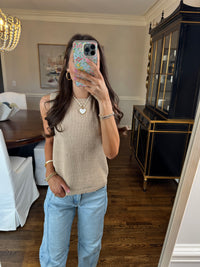 Tan Sweater Top