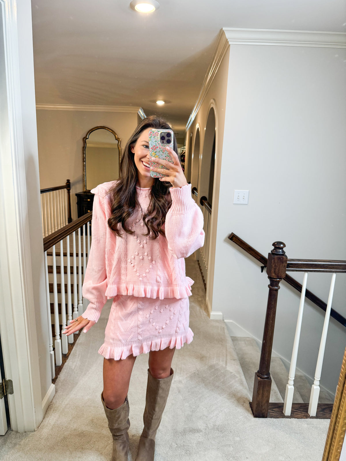 Pink Sweater Set
