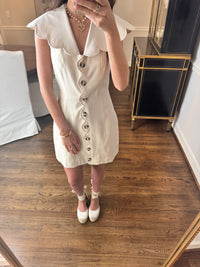 Scallop Cream Dress