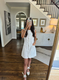 White Linen Dress