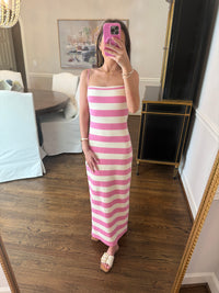 Pink Striped Dress