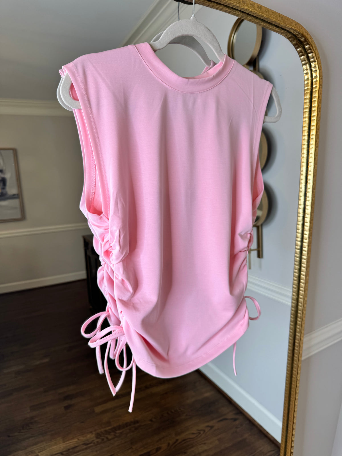 Bubblegum Pink Active Bow Top