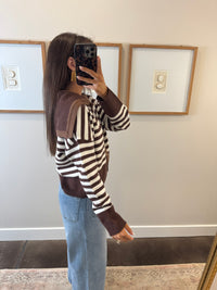 Mocha Striped Sweater