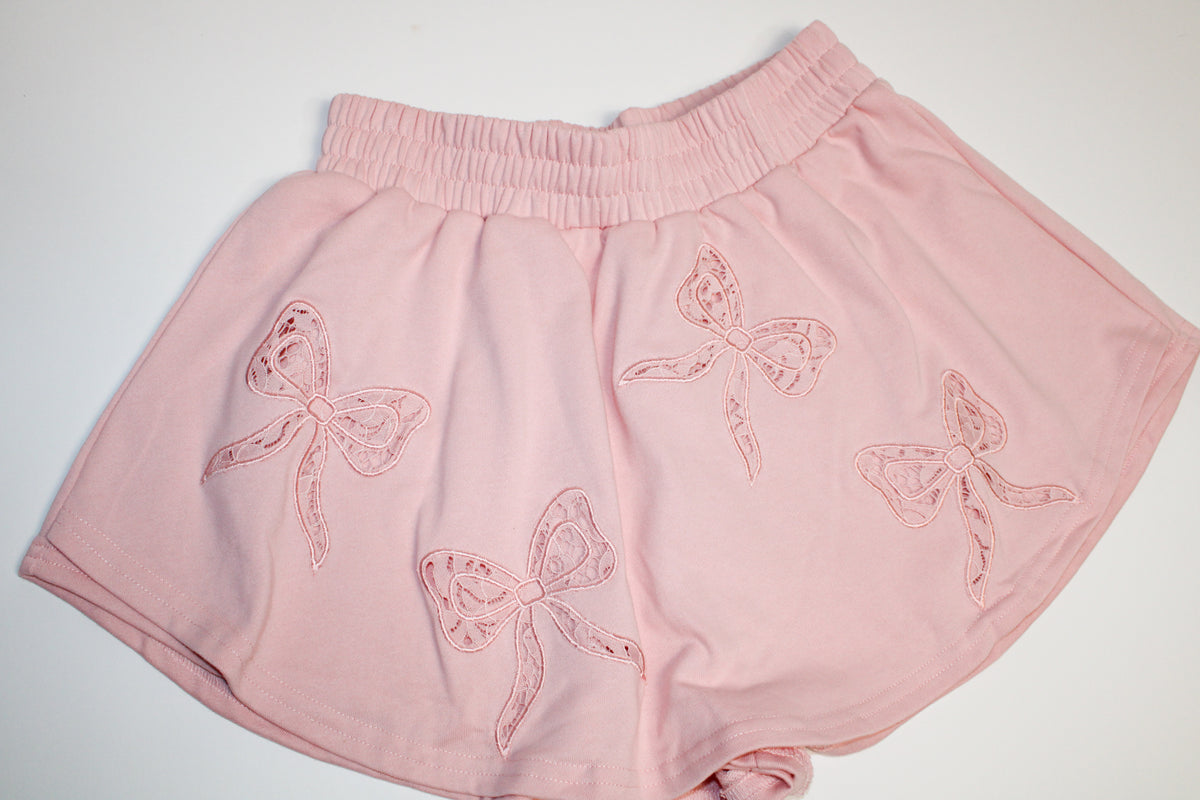 Pink Bow Lace Skirt