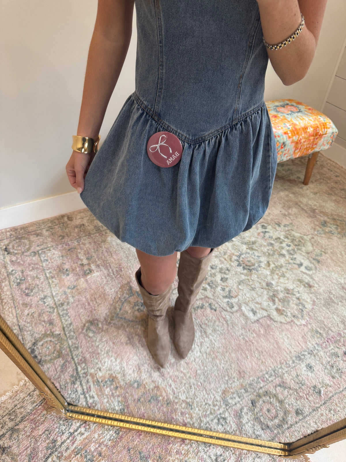 Bubble Denim Dress