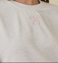 Grey Sweat Bow Set
