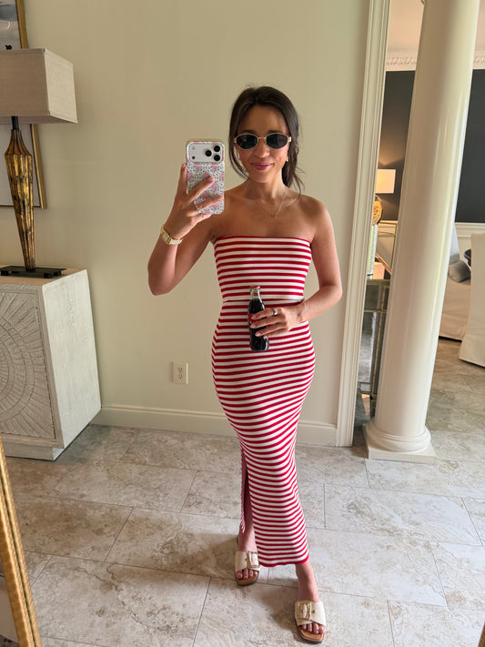 Red American Summer Dress