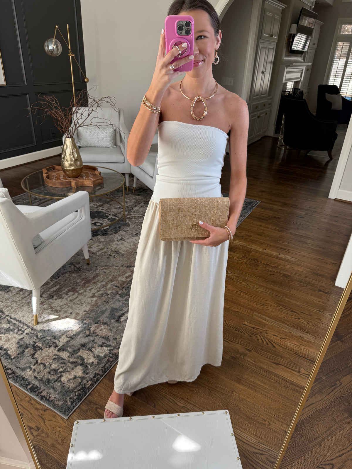 White Linen Keller Dress