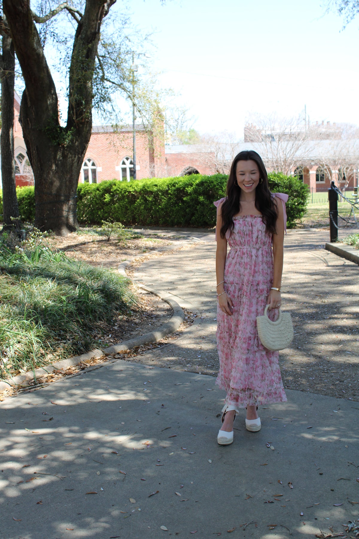 Lacey Floral Tie Dress