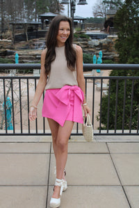Pink Bow Skirt