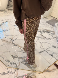Pink Cheetah Bow Pants