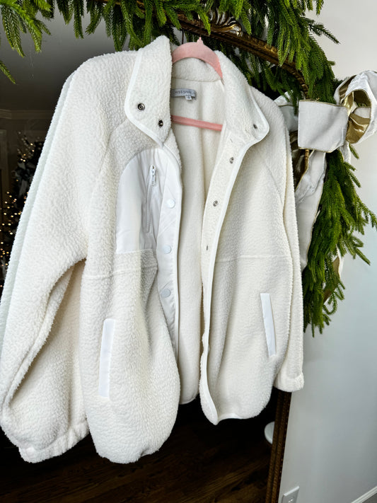 White Button Down Jacket