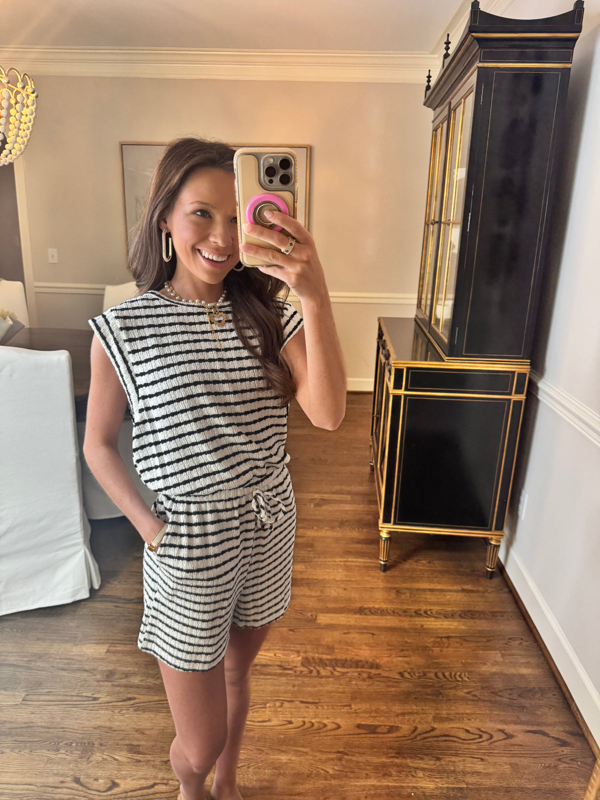 Black & White Active Romper