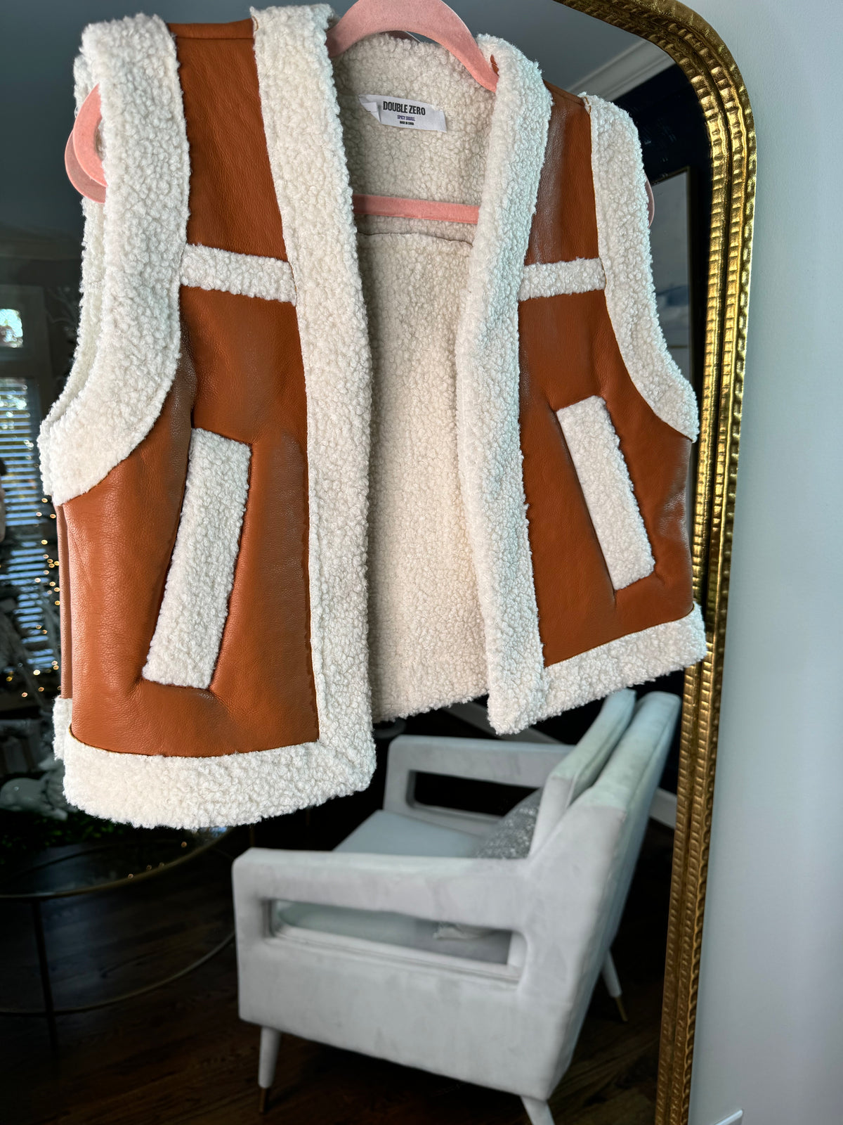 Sherpa Leather Vest