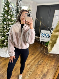Blakelee Taupe Zip Jacket