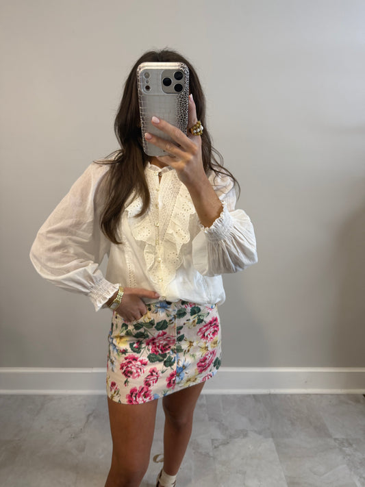 Spring Floral Skirt