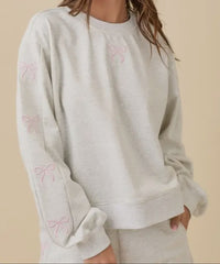Grey Sweat Bow Set