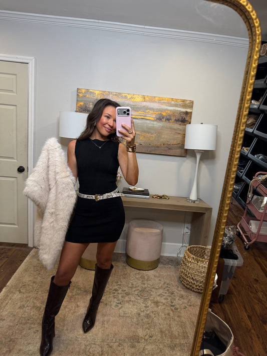 Black Fitted Valentines Dress