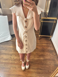 Scallop Cream Dress
