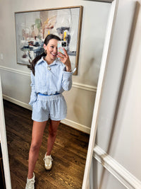 Blue Striped Set