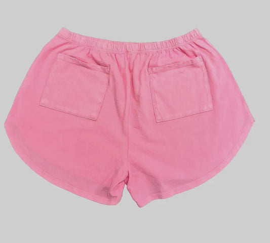 Kathy Bubblegum Washed Active Shorts