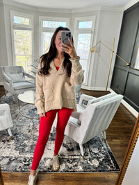 Oatmeal Collar Sweater