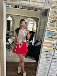 Red Active Skirt