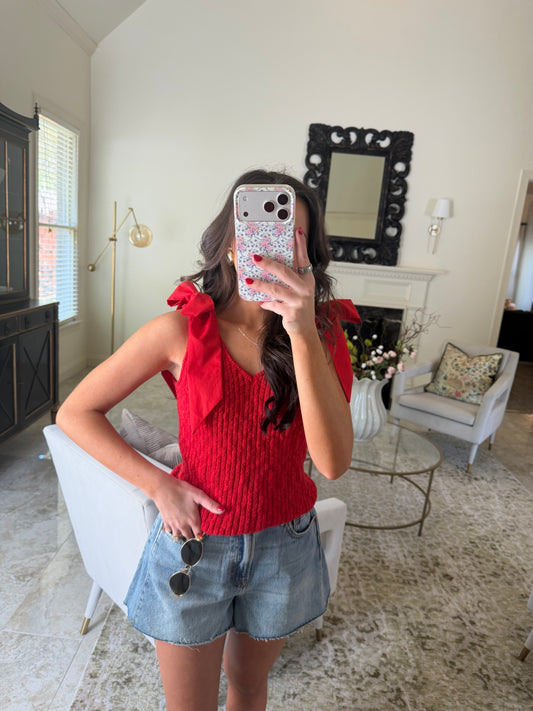 Red Tie Top