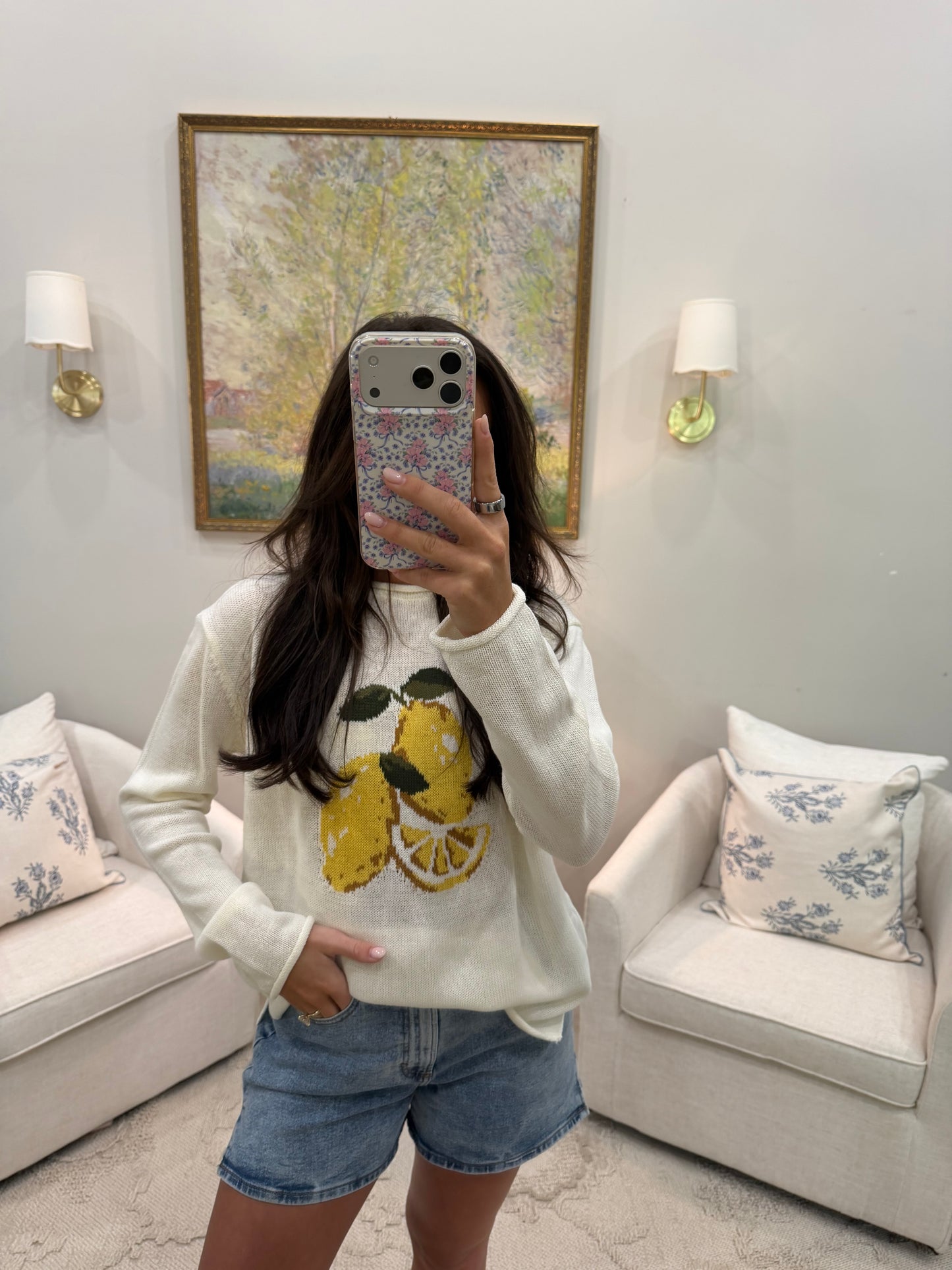 Lemon knit Top