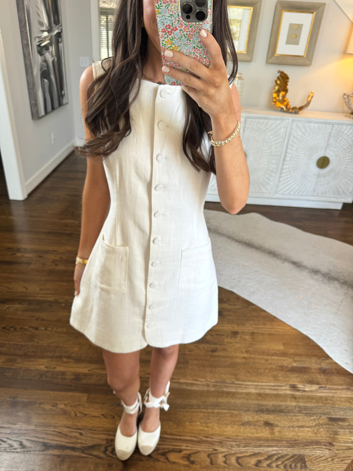White Linen Dress