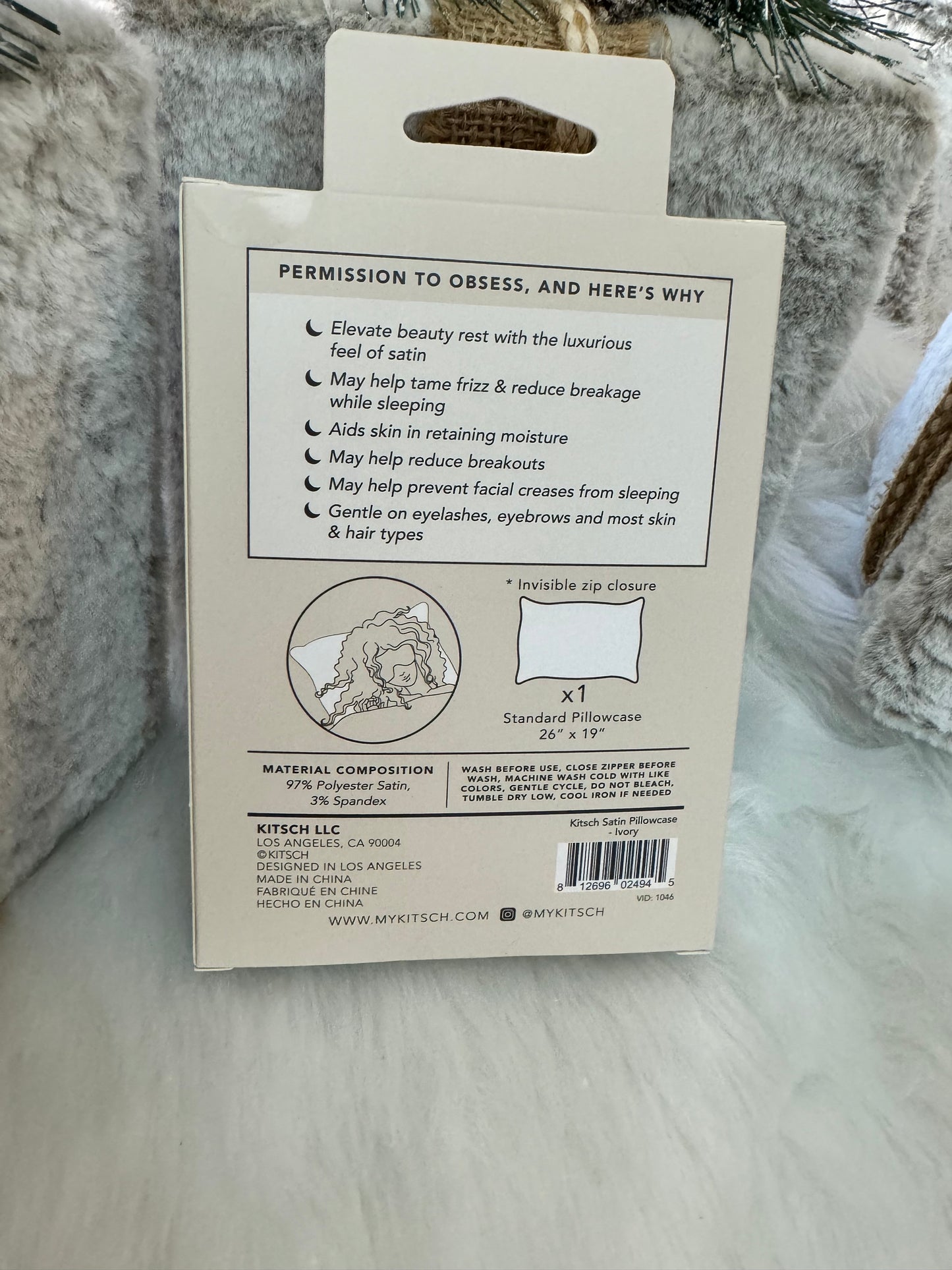 Ivory Pillow Case